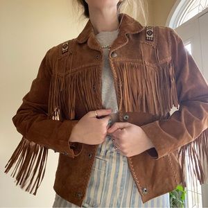 Scully fringed suede jacket